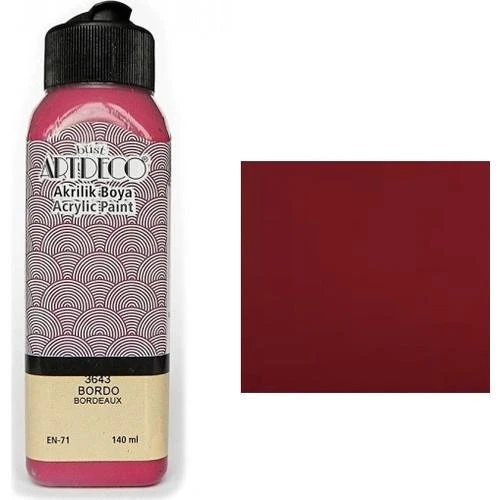 Artdeco Akrilik Boya 140 Ml Bordo Y-070R-3643 ürün görseli 1