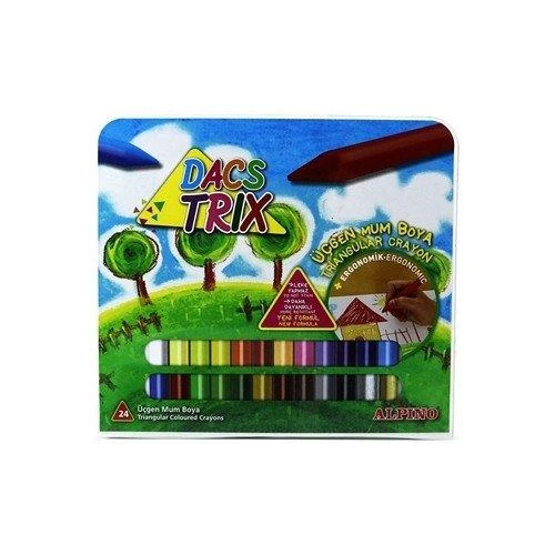 Alpino Dacstri-Üçgen 24 Renk Pastel Boya ALP-DA-127 ürün görseli 1