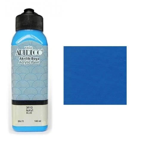 Artdeco Akrilik Boya 140 Ml Mavi Y-070R-3610 ürün görseli 1