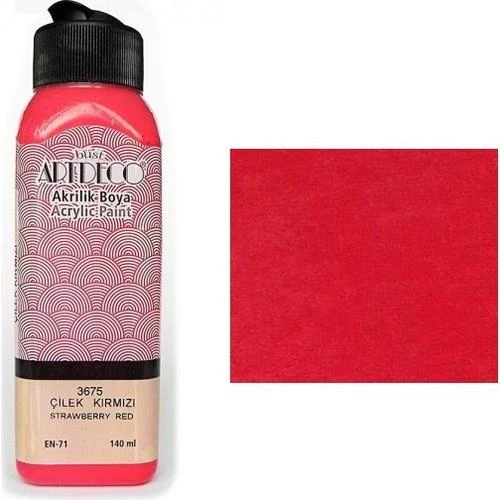 Artdeco Akrilik Boya 140 Ml Çilek Kırmızı Y-070R-3675 ürün görseli 1