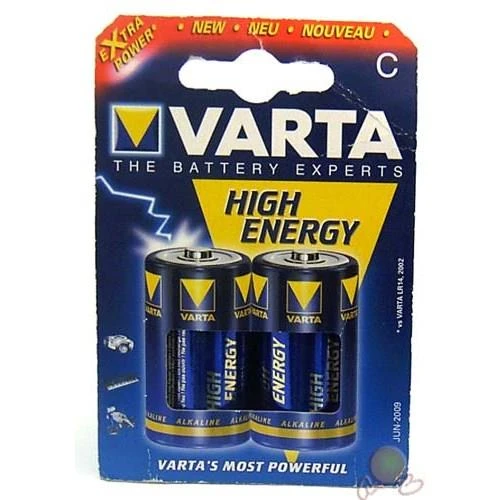 Varta Orta C Boy High Energy Pil 2 Li Vrt-9312 ürün görseli 1