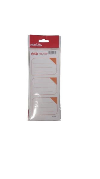 Platin Okul-Ofis Etiketi 8,5 X 19,20 Mm 10 Lu Pe-120 (1 Paket 10 Adet) ürün görseli 1