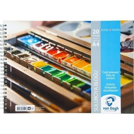 Üçka A5 Van Gogh Suluboya Bloğu Spiralli 300 Gr. 20 Yaprak T300A54020 ürün görseli 1