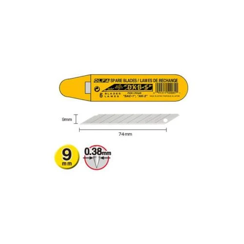 Smr Olfa Dkb-5 Maket Bıçağı Yedeği Dar 50 Li (50 Adet) ürün görseli 1