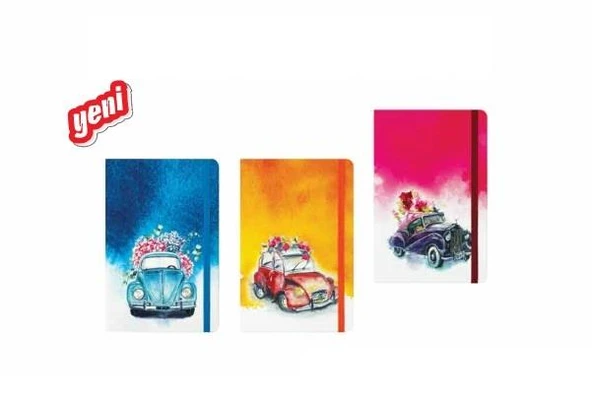 Keskin Color Not Defteri Pronot-Klasikler Lastikli Çizgili 80 Yaprak 13X21 Cm 413751-99 ürün görseli 1