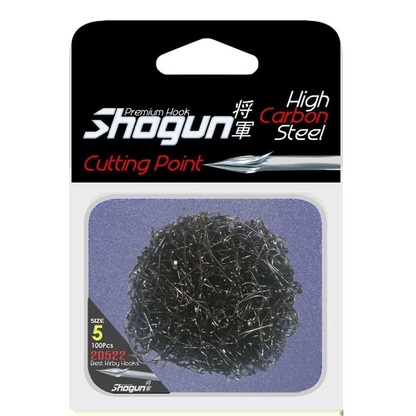 Shogun 1522 Best Kirby Siyah Çapraz 100 lü Olta İğnesi No:12 ürün görseli 1