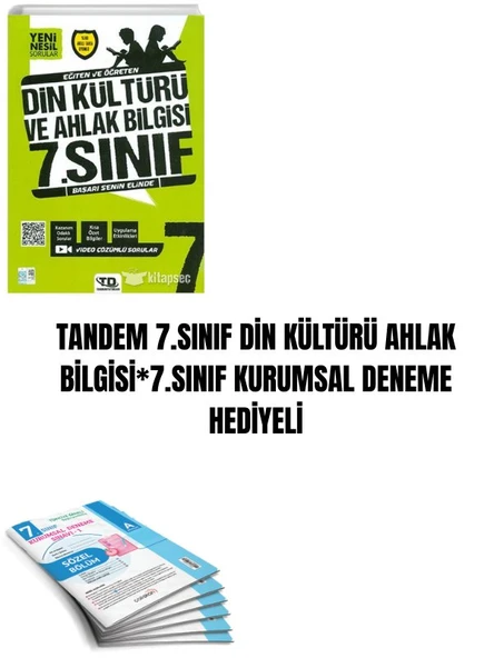 TANDEM 7.SINIF DİN KÜLTÜRÜ AHLAK BİLGİSİ*7.SINIF KURUMSAL DENEME HEDİYELİ ürün görseli 1
