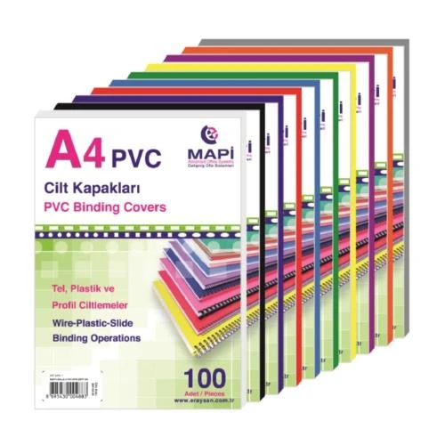Mapi A-4 Cilt Kapağı 160 Mm Mavi 100 Lü 2040204 (1 Paket 100 Adet) ürün görseli 1