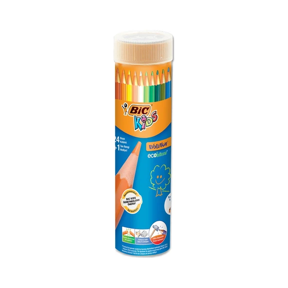Bic 958190 Kuru Boya Kalemi Evolution Metal Tüp 24+1 ürün görseli 1