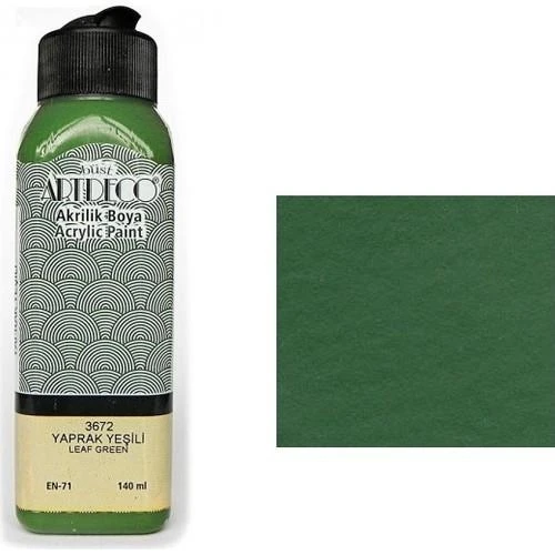 Artdeco Akrilik Boya 140 Ml Yaprak Yeşili Y-070R-3672 ürün görseli 1