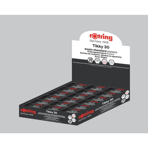 Rotring Tikky 2081890 Sınav Silgisi 36 Lı (36 Lı Paket) ürün görseli 1