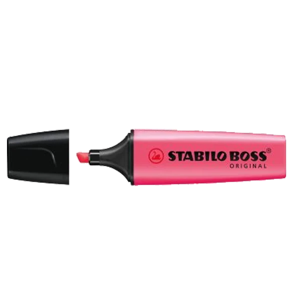 Stabilo Boss Original Fosforlu Kalem Pembe 10 Lu 70-56 (1 Paket 10 Adet) ürün görseli 1