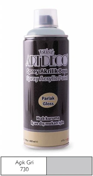Artdeco Sprey Boya 400 Ml Açık Gri Y-400-730 ürün görseli 1