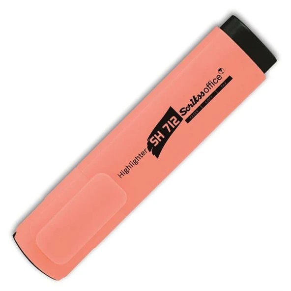 Scrikss Sh-712 Fosforlu Kalem Pastel Turuncu 12 Li (1 Paket 12 Adet) ürün görseli 1