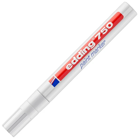 Edding 750 Markör Boya Kalemi 2-4 Mm Beyaz Yuvarlak Uçlu (10 Lu Paket) ürün görseli 1