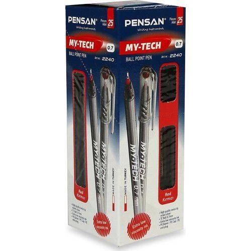 Pensan My-Tech Tükenmez Kalem 1,0 Mm Kırmızı 25 Li (1 Paket 25 Adet) ürün görseli 1