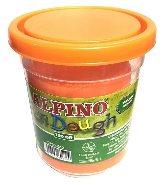 Alpino Oyun Hamur Tek Renk Turuncu 130 Gr Dp-000312 ürün görseli 1