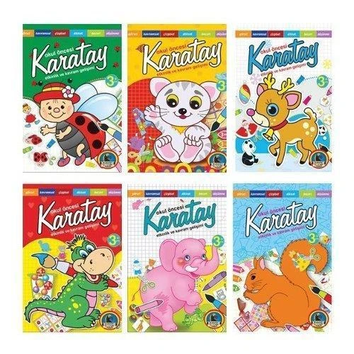 4E Karatay Okul Öncesi Etkinlik Ve Kavramlar 6 Kitap 153-08-2733 ürün görseli 1