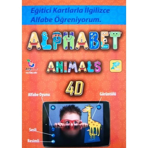 Artge Kids Yayınları Magic Book Alfabe 4D Canlanıyor Artırılmış Gerçeklik Kartları 9786058235649 ürün görseli 1