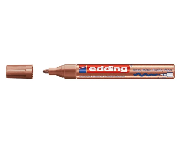 Edding 750 Markör Boya Kalemi 2-4 Mm Bakır Yuvarlak Uçlu (10 Lu Paket) ürün görseli 1