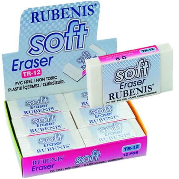 Rubenis Tr-30 Soft Silgi Beyaz 30 Lu (1 Paket 30 Adet) ürün görseli 1