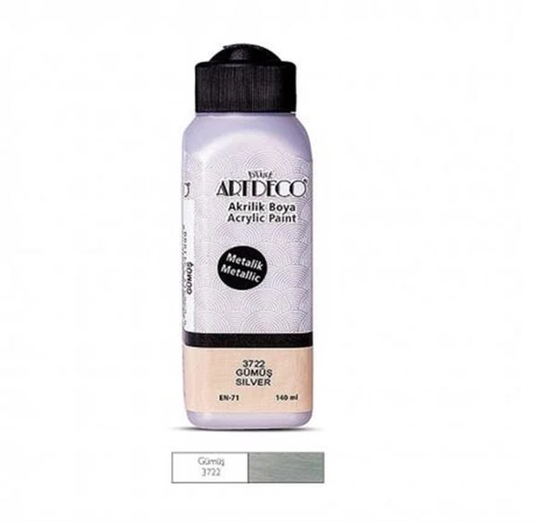 Artdeco Akrilik Boya 140 Ml Metalik Gümüş Y-071R-3722 ürün görseli 1