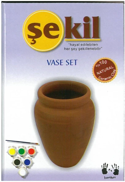 Şekil Vazo Saksı Boyama Seti Etkinlik Boyama Seti ürün görseli 1