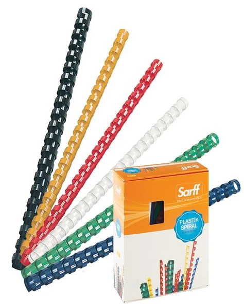 Sarff Plastik Spiral 6 Mm Beyaz 100 Lü (1 Paket 100 Adet) ürün görseli 1