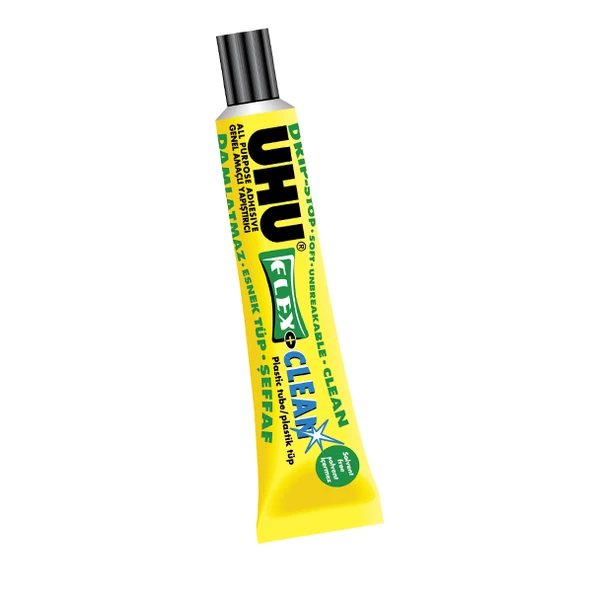 Uhu 48306 Sıvı Yapıştırıcı Flex+Clean Solventsiz 20 Ml (12 Li Paket) ürün görseli 1
