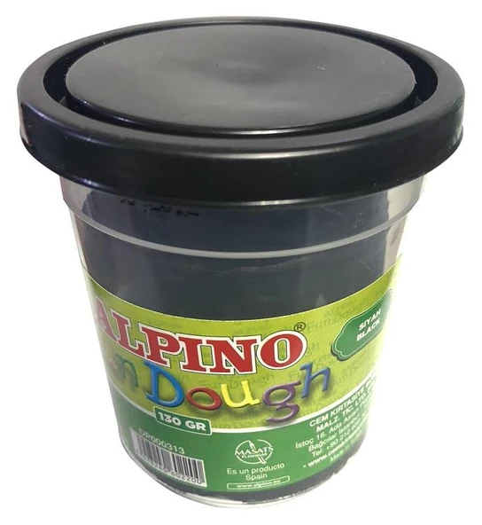 Alpino Oyun Hamur Tek Renk Siyah 130 Gr Dp-000313 ürün görseli 1
