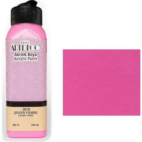 Artdeco Akrilik Boya 140 Ml Şeker Pembe Y-070R-3678 ürün görseli 1