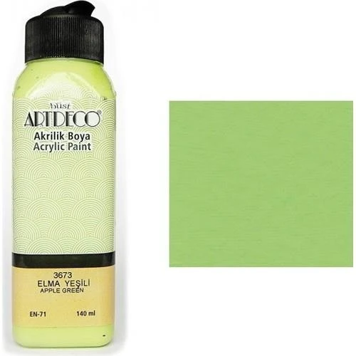 Artdeco Akrilik Boya 140 Ml Elma Yeşili Y-070R-3673 ürün görseli 1