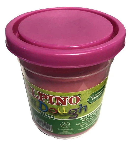 Alpino Oyun Hamur Tek Renk Koyu Pembe 130 Gr Dp-000314 ürün görseli 1