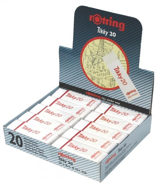 Rotring S0195831 Kurşun Kalem Silgisi Tikky 20 Li (1 Paket 20 Adet) ürün görseli 1