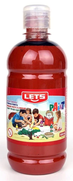 Lets L-5108 Guaj Boya Plastik Şişe Kahve 500 Ml. ürün görseli 1