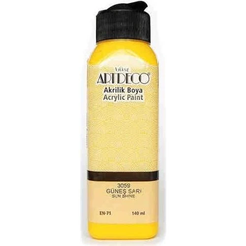 Artdeco Akrilik Boya 140 Ml Güneş Sarı Y-070R-3059 ürün görseli 1