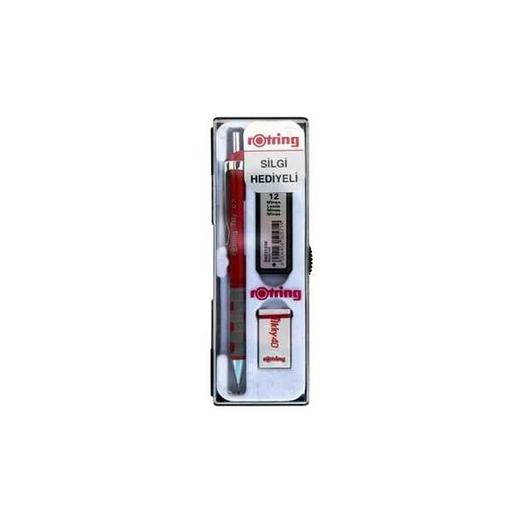Rotring Okul Seti 0,7 Mm Kırmızı Versatil Kalem+Min+Silgi Ro-Kk07-07K ürün görseli 1