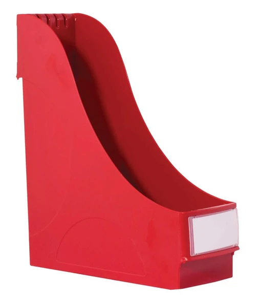 Leitz 2425T Kutu Klasör Plastik Magazinlik 9.8X31.8X29.1 Kırmızı (8 Adet) ürün görseli 1