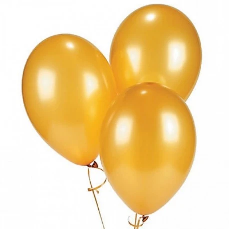 Bafix Balon Metalik Altın Renkli 100 Lü (1 Paket 100 Adet) ürün görseli 1