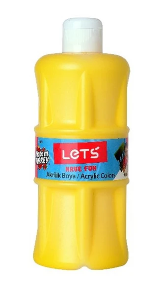 Lets L-5301 Akrilik Boya Sarı 500 Ml. ürün görseli 1
