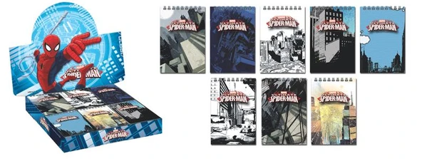 Keskin Color A7 Bloknot Spiralli 1 Spiderman 42 Yaprak 140100-06 (48 Li Paket) ürün görseli 1