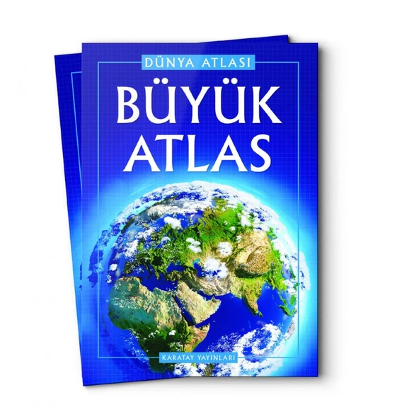 4E Karatay Büyük Atlas Dünya Atlası Karton Kapak ürün görseli 1
