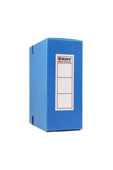Üçgen Proje - Arşiv Kutusu Plastik Battal 13X22X31Cm Mavi (50 Li Paket) ürün görseli 1