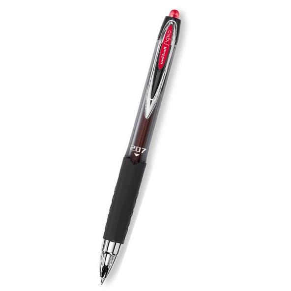 Uni-Ball Umn-207 Roller Kalem Signo 207 Micro Jel Mekanik 0.5 Mm Kırmızı (12 Li Kutu) ürün görseli 1
