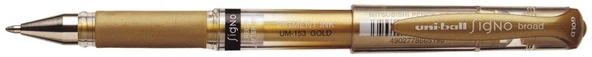 Uni-Ball Um-153 Roller Kalem Signo Broad Jel Bilye Uç Davetiye Kalemi 1.0 Mm Altın (12 Li Kutu) ürün görseli 1