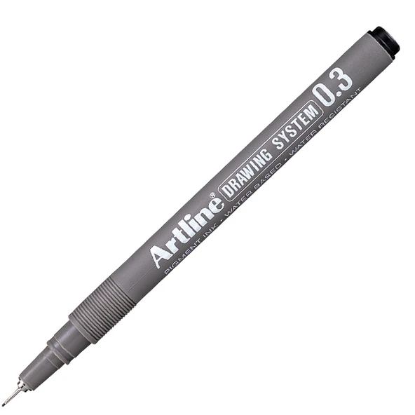 Artline Ek-233 Drawing System Çizim Kalemi 0.3 Mm Siyah (12 Li Kutu) ürün görseli 1