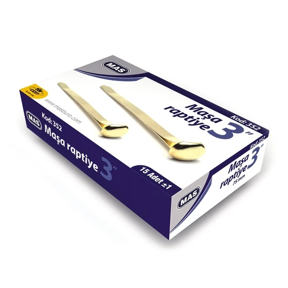 Mas 352 Maşa Raptiye No:15 75 Mm 15 Li (24 Kutu) ürün görseli 1