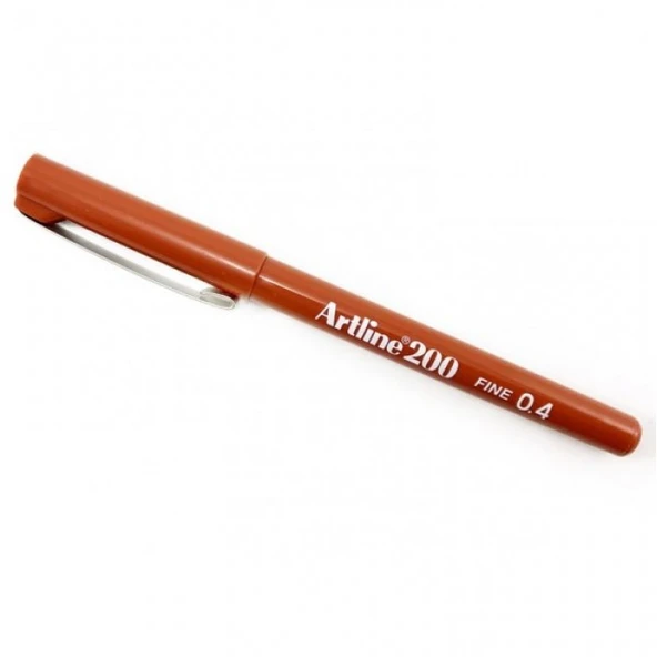 Artline Ek-200 Fineliner İnce Uçlu Keçeli Kalem 0.4 Mm Kahverengi (12 Li Kutu) ürün görseli 1