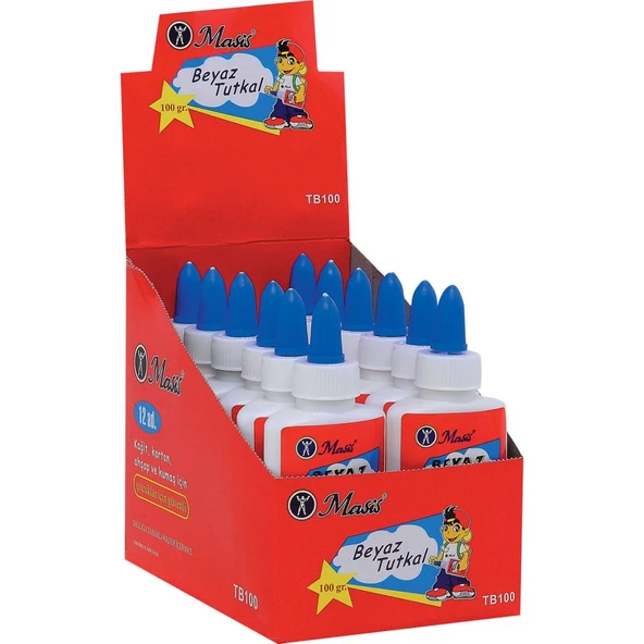 Masis Beyaz Tutkal 100 Gr 12 Li  Tb100 (1 Paket 12 Adet) ürün görseli 1