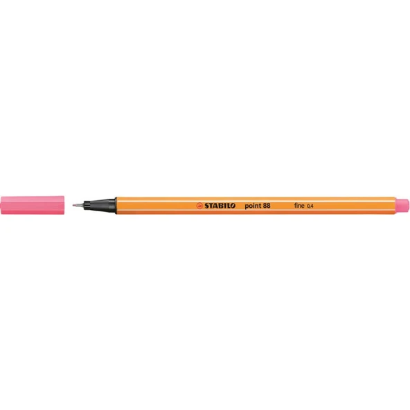 Stabilo 88/17 İnce Uçlu Keçeli Kalem 88 Point 0.4 Mm Açık Pembe (10 Lu Kutu) ürün görseli 1
